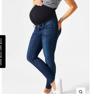 BLANQI maternity belly support skinny jeans size 8